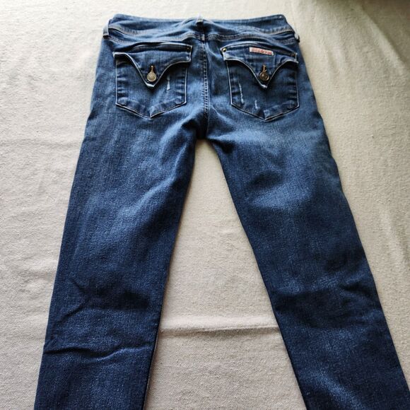 Hudson Jeans Women 28 Blue Denim Collin Flap Skinny Stretch Actual 28x31 - Picture 13 of 16